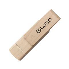OBG PUB - Clé USB et OTG type C 2.0 avec corps en bois Manec