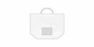 Joli sac isotherme en coton recyclé Recoba - Impression Poche