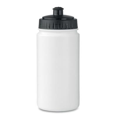 Gourde de sport simple en plastique 500 ml Gouddy Blanc