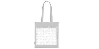 Sac shopping en coton 100 % recyclable Grakens - Marquage Verso