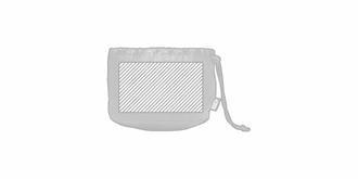 Oreiller de voyage confortable en RPET Bantaly - Marquage Recto