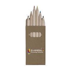 OBG PUB - Crayons de couleur en bois avec boite en carton Go