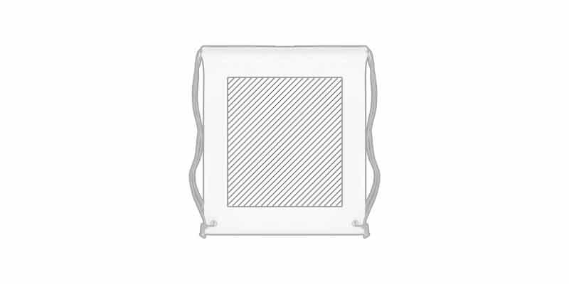 Sac à cordon non tissé à colorer CraydraW - Marquage Verso