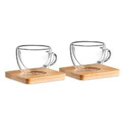 OBG PUB - Set de 2 verres expresso à double paroi Bezila