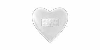 Chaufferette en forme de cœur Wanfo - Marquage Recto