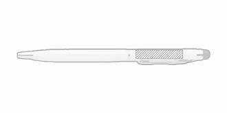 Stylo twist avec stylet en aluminium Maniga - marquage droite du clip