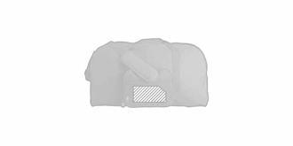 Sac de sport résistant avec poche en PET Teza - Impression avant en bas