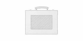 Set de peinture de 66 pièces en bois Mahay - Marquage Recto