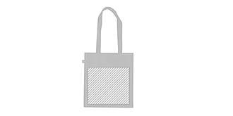 Sac en plastique rPET avec finition matte Frilend - Marquage Recto