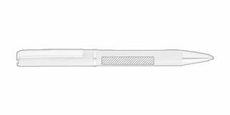 Stylo à bille twist en bambou élégant Niary - Marquage manche droite