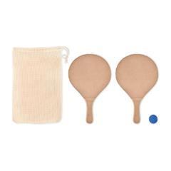 OBG PUB - Set de tennis de plage en bois résistant Rakety