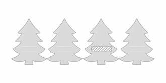 Lot de 4 porte-couverts en feutre RPET Fitero - impression sur le 3ème article