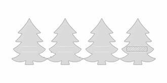 Lot de 4 porte-couverts en feutre RPET Fitero - impression sur le 4ème article