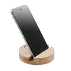 OBG PUB - Support de téléphone de forme ronde en bois Kiazo