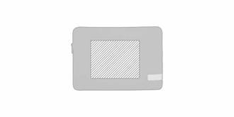 Housse robuste pour ordinateur en polyester Cria - Marquage Recto