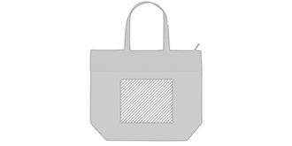 Sac Thermique couleur naturel en 100% coton Linaix - Marquage Verso