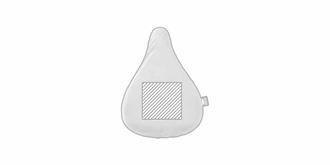 Housse de selle standart en PVC coloré Gryes - Marquage Recto