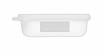 Lunch box rectangulaire multi-usage Mariole - Marquage Verso