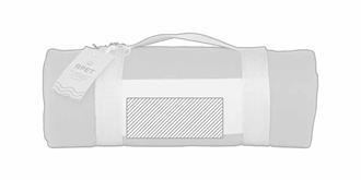 Plaid en RPET 180g/m² écologique Discen - A l'avant