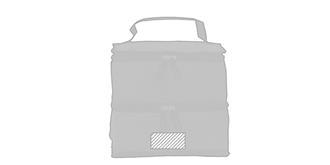 Glacière deux compartiments résistant Striky - Impression Poche