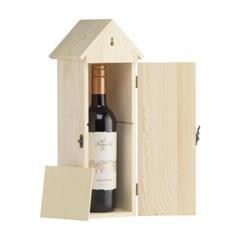 OBG PUB - Coffret cadeau à vin en bois couleur naturel Sivin