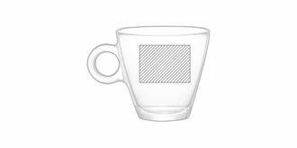 Verre à Expresso 100 ml translucide Lurgan - Marquage Verso