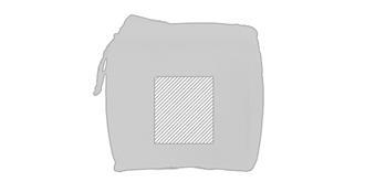 Glacière rectangulaire poignée longue Longfeng - Impression Gauche