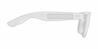 Lunettes soleil en paille de blé écologique Ligia - Marquage branche droite