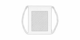 Sac à dos écologique en coton organique Farkilias - Marquage Recto