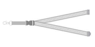 Lanyard tour de cou rupture sécuritaire Trade - Marquage Verso