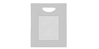 Sac de matière papier recyclé Collienno - Marquage Recto