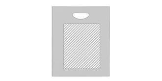 Sac shopping en papier recyclé Drimulli - Marquage Recto