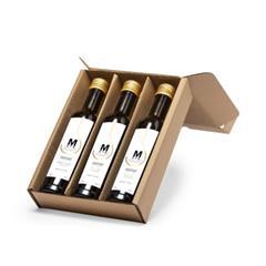 Set Huile d'olive pure muni de 3 pièces Goldenne