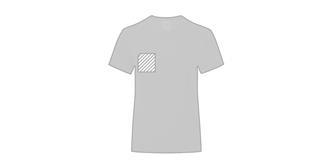 T-Shirt enfant couleur en coton 100% Iconic - Marquage poitrine droite