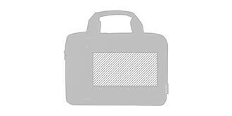 Serviette plastique recyclé Detroit - Marquage Recto