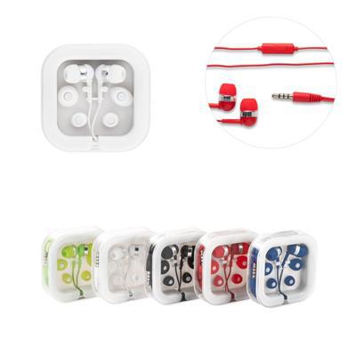 Écouteurs silicones avec microphone intégré Osier Rouge