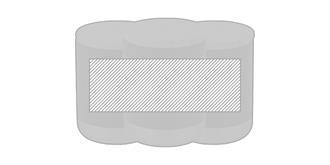 Verre en acier inoxydable/bambou 370 ml Northumbs - Marquage autour