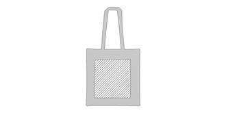 Sac écologique en coton recyclé Malaky - Marquage Recto