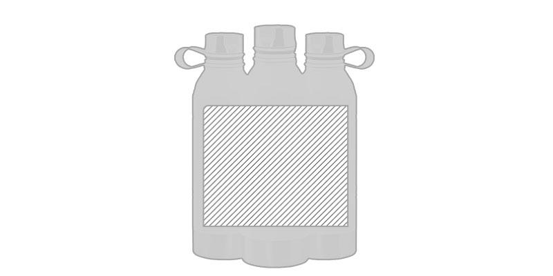 OBG.PUB - Bidon résilient de 740 ml en acier Raltecces - Marquage autour Bidon résilient de 740 ml en acier Raltecces - Marquage autour