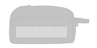 Bag pochette cosmétique en PET recyclé Rerugra - Marquage Recto