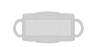 Tasse sublimation de 350 ml en verre Brantome - Marquage autour