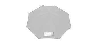 Parapluie pliable compact en polyester Nerose - Marquage Recto