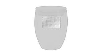 Verre thermique avec couvercle en bambou Nystle - Marquage Recto