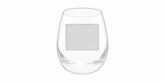 Verre d’eau attrayant avec fond résistant Tami - Marquage Recto