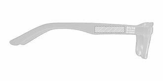 Lunettes de lecture résistantes écologique Paloma - Marquage branche droite