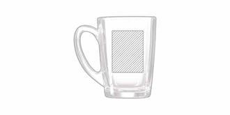 Tasse à thé épais au design contemporain Salsa - Marquage Recto