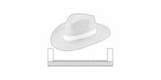 Chapeau de paille naturelle avec ruban Kalam - Marquage Recto