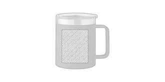 Gobelet en acier inoxydable à double paroi Inary - Impression Gauche