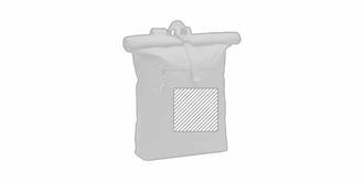 Sac à dos en RPET 600D fermeture enroulable Napa - Impression Poche