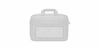 Sac pour ordinateur en RPET 600D Rocky - Marquage Verso